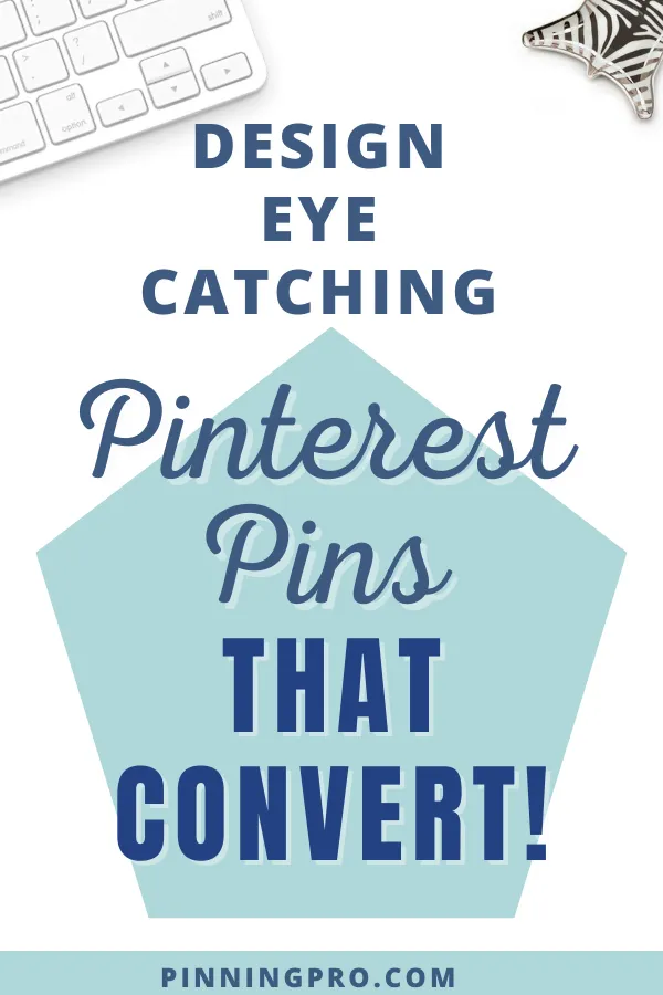 design-eye-catching-pinterest-pins-that-convert desktop with text overlay and sample pinterest pins