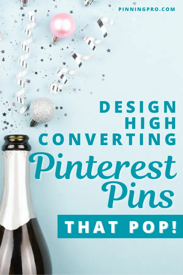 design-high-converting-pinterest-pins-that-pop laptop on desk with sample pinterest pins
